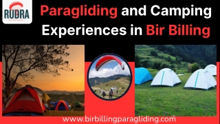 Paragliding and Camping Experiences in Bir Billing
