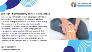 Best High Tibial Osteotomy Doctors in Ahmedabad