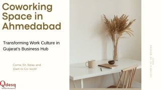 Unlocking Growth with Coworking Spaces in Ahmedabad