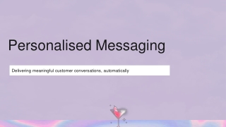 personalised messaging
