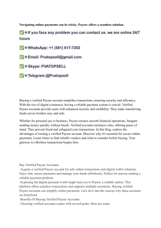Buying A Verified Payeer Account_
