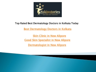 Top Rated Best Dermatology Doctors in Kolkata Today
