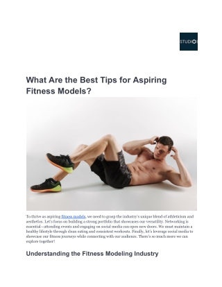 What Are the Best Tips for Aspiring Fitness Models_