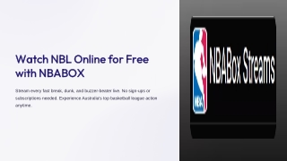 watch nbl online for free with nbabox