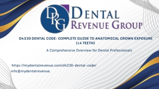 d4230 dental code complete guide to anatomical