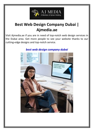 Best Web Design Company Dubai  Ajmedia.ae