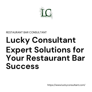 Professional Guidance from a Trusted Resturant Bar Consultant