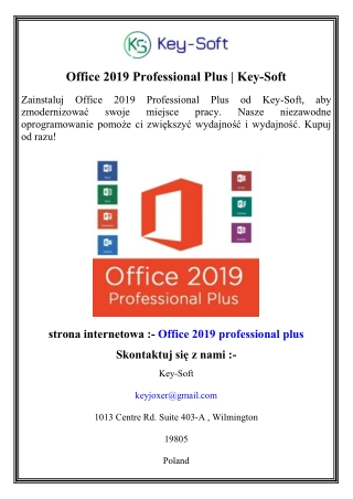 office 2019 professional plus key soft