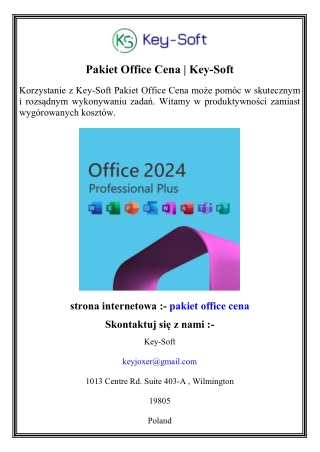 pakiet office cena key soft