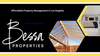 Affordable Property Management in Los Angeles - www.bessaproperties.com