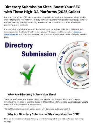 directory submission sites boost your seo with