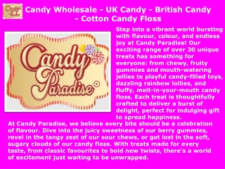 Candy Wholesale - UK Candy - British Candy - Cotton Candy Floss