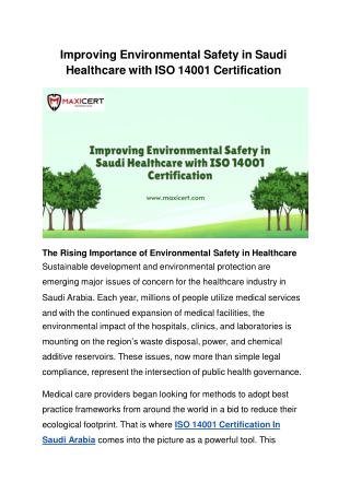 improving environmental safety in saudi