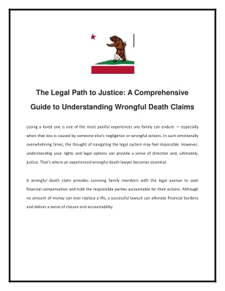 Finding Justice After Loss: Your Complete Guide to Wrongful Death Claims