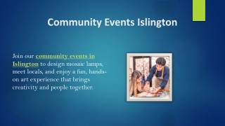 community events islington