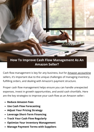 How To Improve Cash Flow Management As An Amazon Seller?