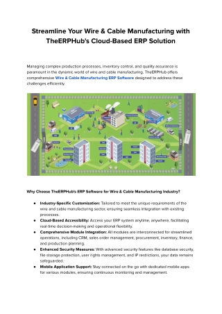 Best Software for Wire & Cable Manufacturing Industry in India