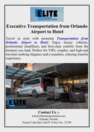 executive transportation from orlando airport