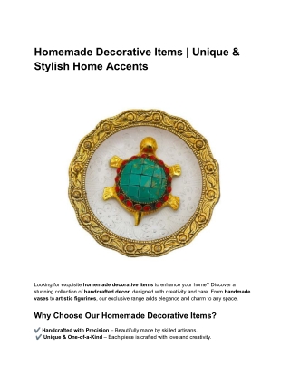 Homemade Decorative Items | Creative & Unique Home Decor