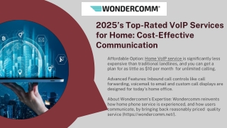 2025’s Top-Rated VoIP Services for Home: Cost-Effective Communication