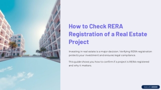 How to Check RERA Registration of a Project