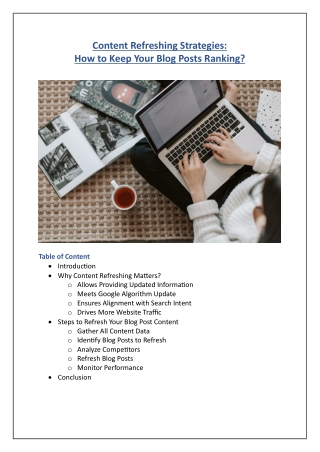 content refreshing strategies how to keep your