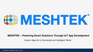 _MESHTEK – Powering Smart Solutions Through IoT App Development