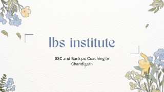 Best SSC Coaching In Chandigarh by IBS Institute