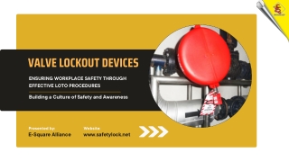 Valve Lockout Devices Types  Benefits and Best Practice