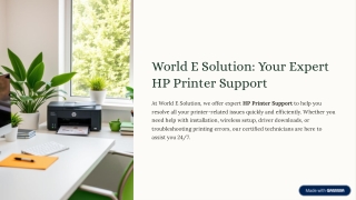 world e solution your expert hp printer support