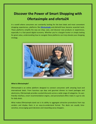 Discover the Power of Smart Shopping with Ofertasimple and oferta24