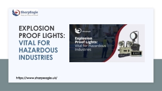 Explosion Proof Lights Vital for Hazardous Industries