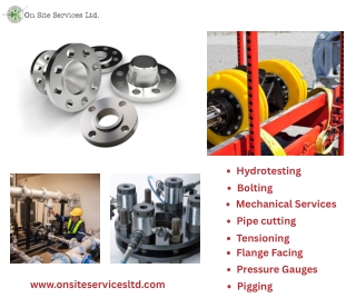 hydrotesting bolting mechanical services pipe