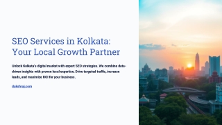 Comprehensive Overview of SEO Services in Kolkata: Insights into Local Expertise