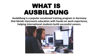 Launch Your Global Career: Apply for Ausbildung Internships in Germany