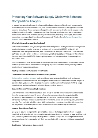 protecting your software supply chain with
