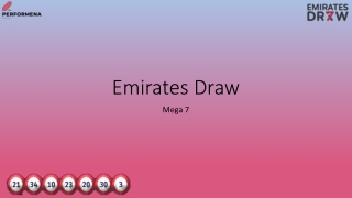 Emirates Draw PPT 73