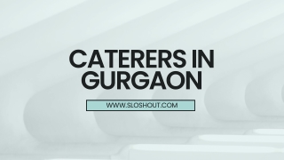 Best Wedding Caterers in Gurgaon | Sloshout