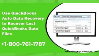 How to Use QuickBooks Auto Data Recovery Tool to Restore the Data?