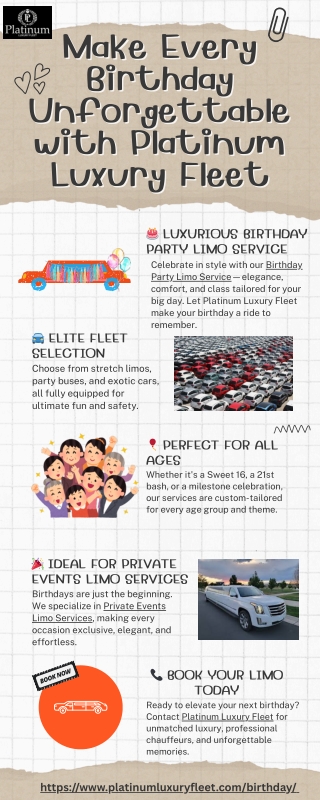 Make Every Birthday Unforgettable with Platinum Luxury Fleet