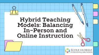 hybrid teaching models balancing in person