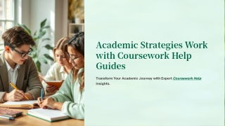 academic strategies work with coursework help