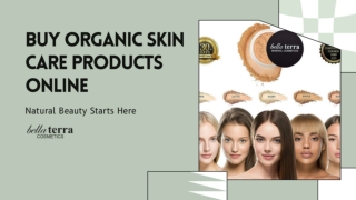 Buy Organic Skin Care Products Online
