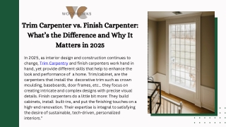 trim carpenter vs finish carpenter what