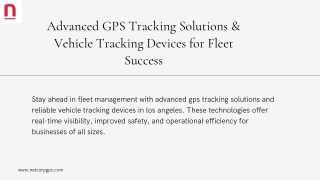 advanced gps tracking solutions vehicle tracking