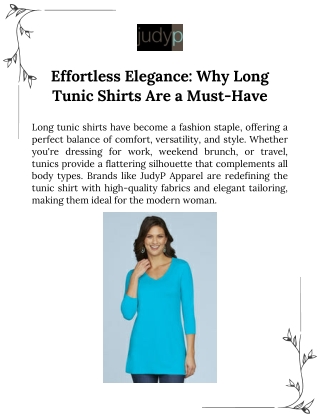 effortless elegance why long tunic shirts