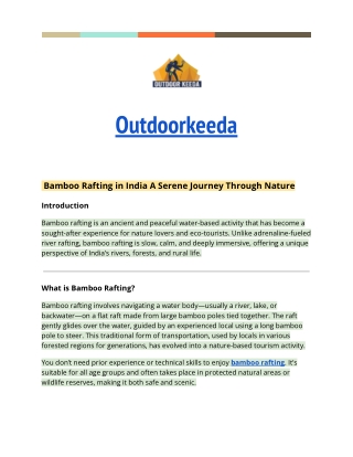 Bamboo Rafting in India A Serene Journey Through Nature (1)