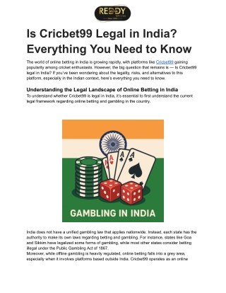 Is Cricbet99 Legal in India_ Everything You Need to Know