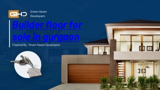 Market Insights on Builder Floor for Sale in Gurgaon
