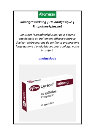 kamagra wirkung de analg sique fr apotheekplus net